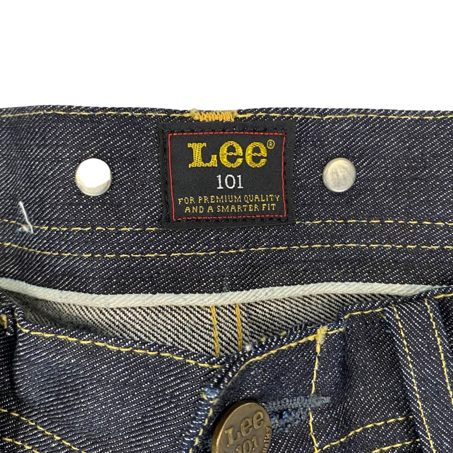 VTG NWOT LEE 101S LOGGER SELVEDGE RAW DENIM ROCKABILLY JEANS RRP £250 30W 34L