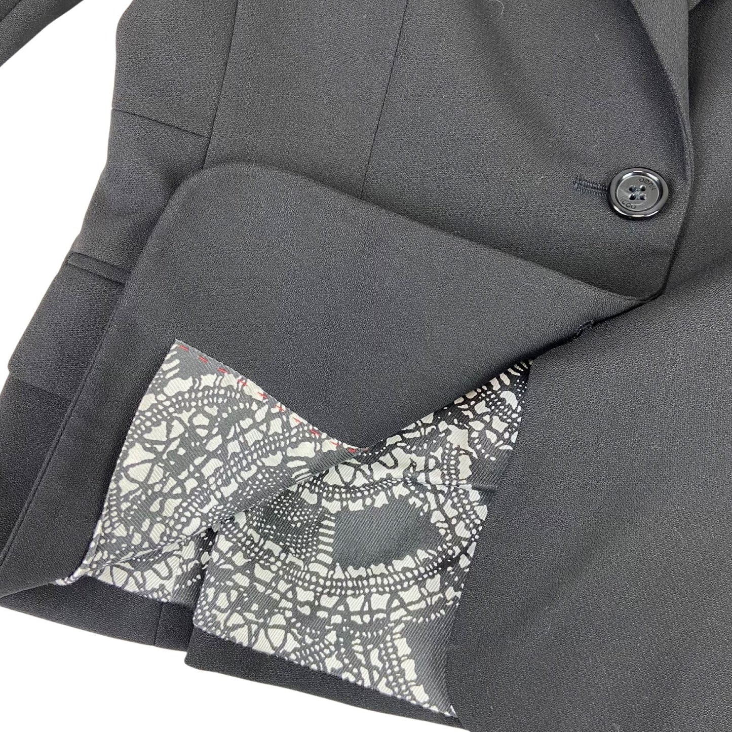 Vintage 90s 00s Black Hugo Boss Button Up Women's Fitted Blazer S 8/10