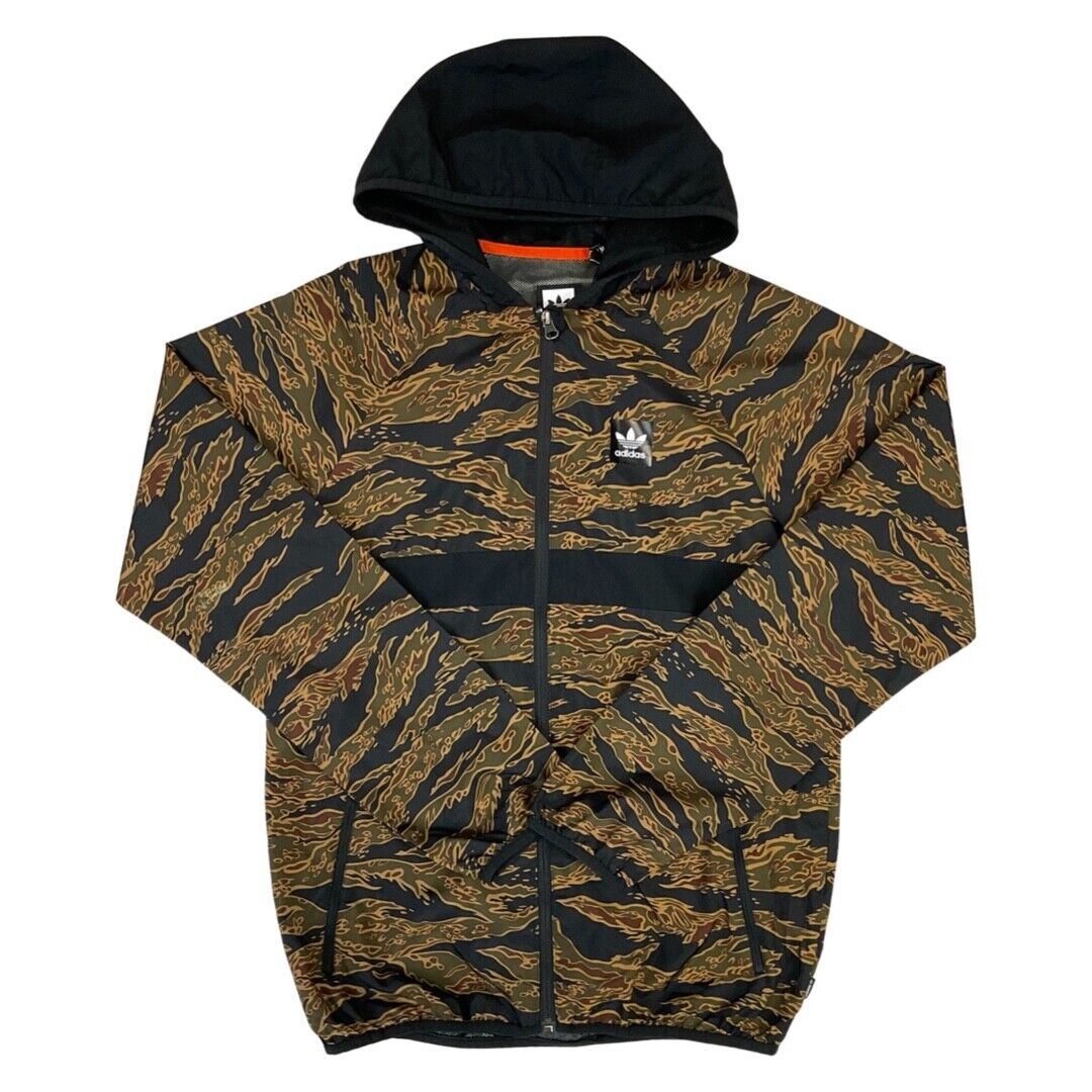 2018 Adidas Camo Print BB Wind Zip-Up Track Packable Jacket Climate Medium
