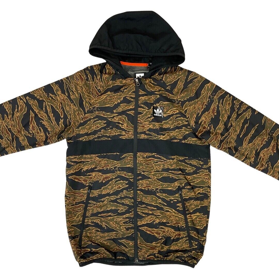 2018 Adidas Camo Print BB Wind Zip-Up Track Packable Jacket Climate Medium