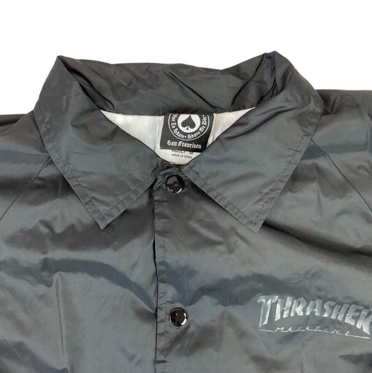 Blackout Thrasher Magazine San Francisco Skate and Destroy Windbreaker M