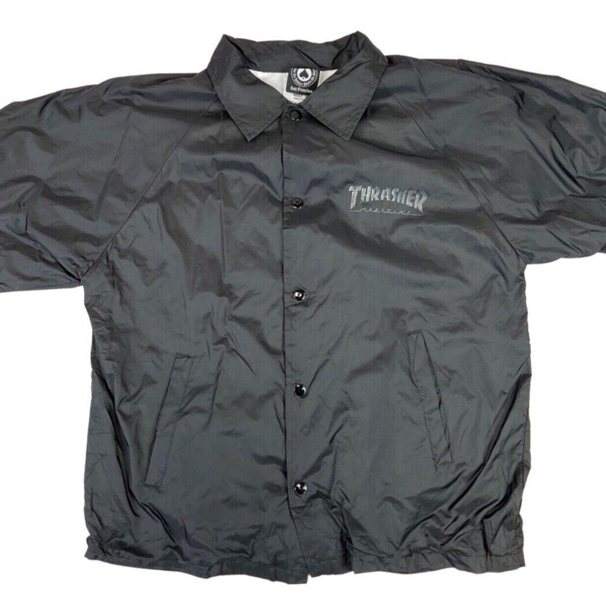 Blackout Thrasher Magazine San Francisco Skate and Destroy Windbreaker M