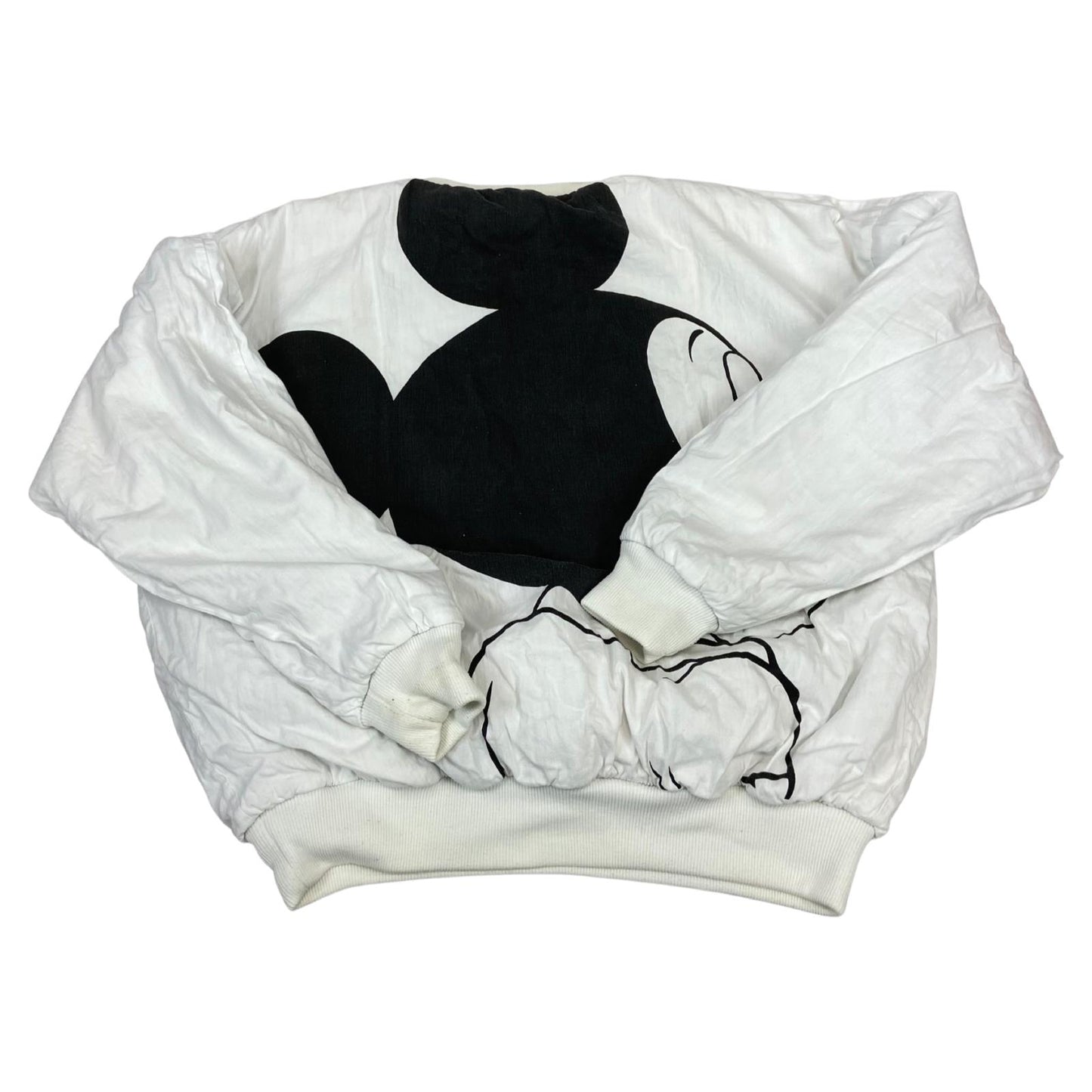 Vintage 80s 90 Reversible Mickey Mouse Disney Graphic Comic Sweater Pullover XXL