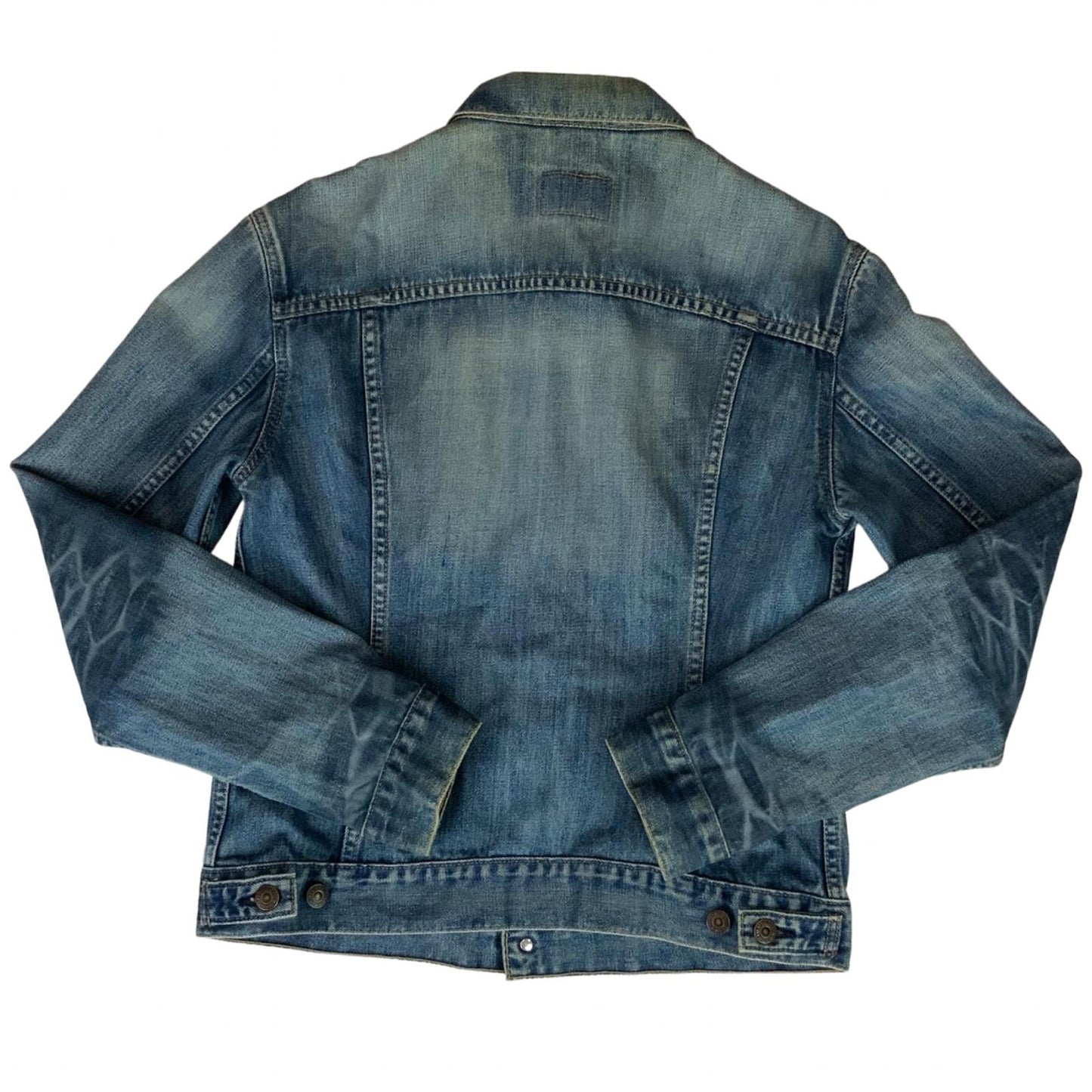 LEVIS LADIES RED TAB INDIGO TYPE 3 TRUCKER DENIM JACKET MOD ROCKABILLY 38” M 14