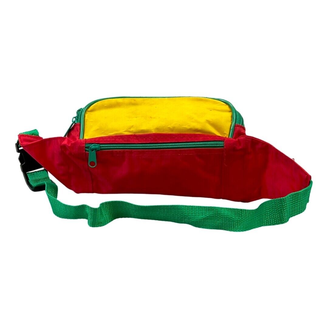 VINTAGE 90S RARE RED YELLOW CHUPA CHUPS LOGO WAIST BUM BAG RETRO