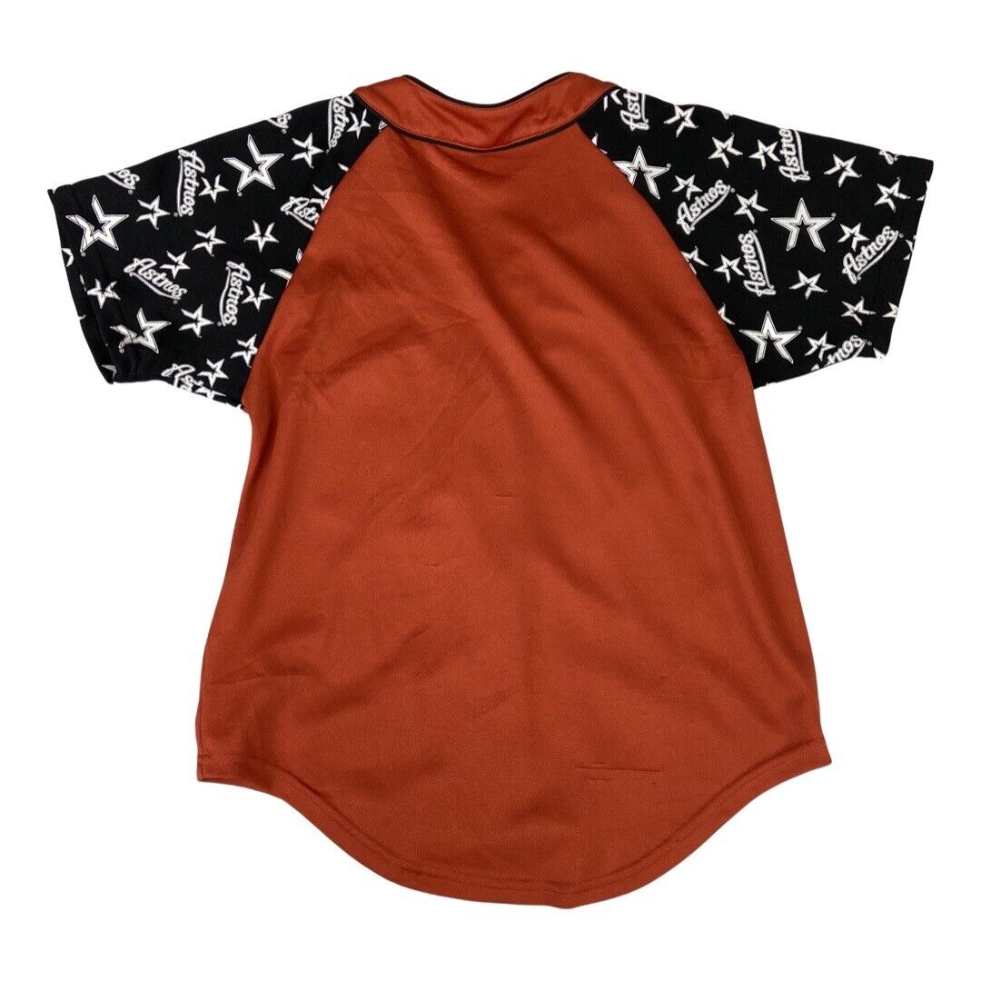 Brown & Black Campus Lifestyle Houston Astros MLB Button-Up Jersey Medium