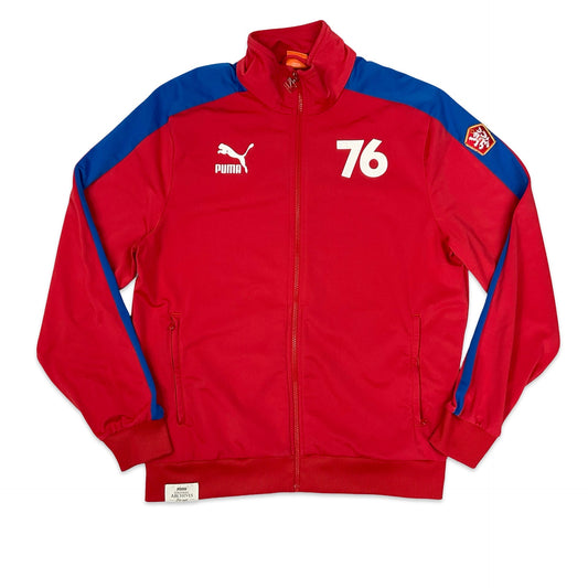 Puma Red Czechoslovakian Football Team Track Zip-up L XL
