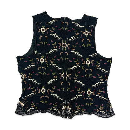 Vintage Floral Embellished Top 14 16