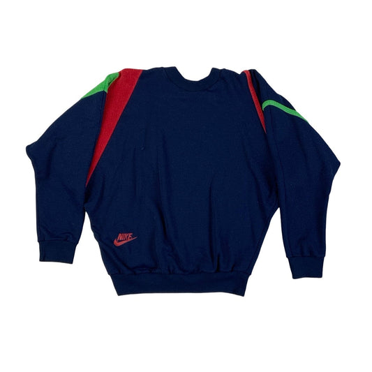 Vintage 90s Nike Blue Green Red Stripe Sweatshirt L XL