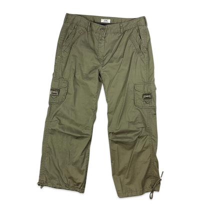 Y2K Khaki Petite Cargo Trousers 14