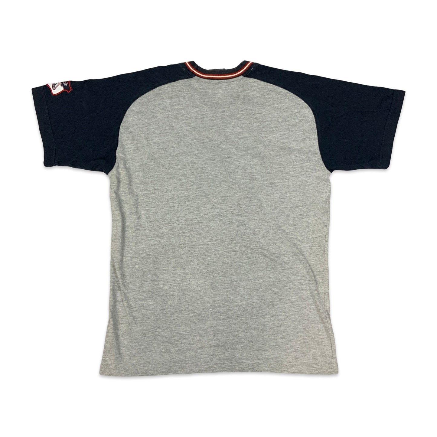 Y2K Navy Grey & Red Adidas Tee M