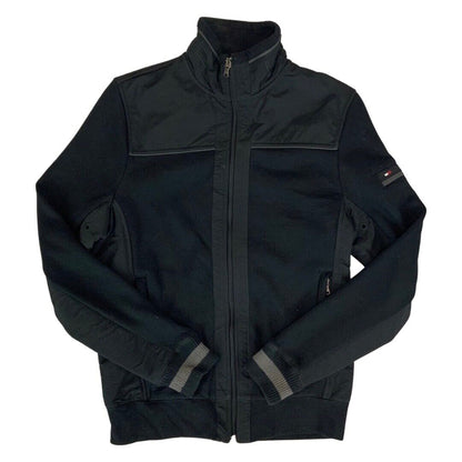 00s Black Tommy Hilfiger Zip-Up Windbreaker Jacket Medium