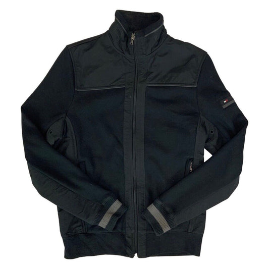 00s Black Tommy Hilfiger Zip-Up Windbreaker Jacket Medium