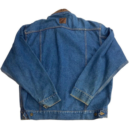 VTG 80s USA MARLBORO COUNTRY STORE DENIM CHORE RODEO JACKET ROCKABILLY 44” L