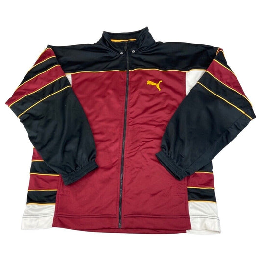 Vintage 90s Multi-Coloured Puma Embroidered Zip-Up Track Jacket XXL