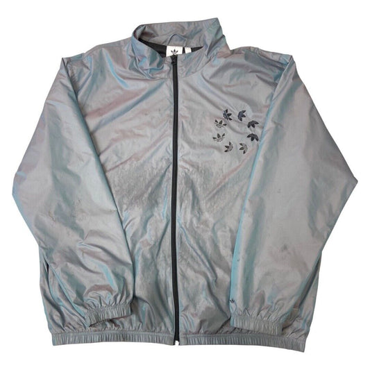 2021 Iridescent Adidas Adicolor Shattered Trefoil Track Full-Zip Jacket XXL