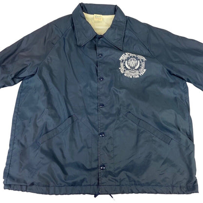 VTG USA UNITED STATES ARMY FIRST REGION USACIDC NYLON WINDBREAKER JACKET 44” L