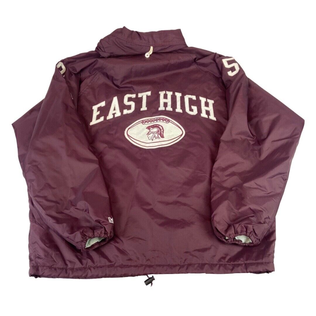 VTG USA EAST HIGH AMERICAN FOOTBALL VARSITY NYLON WINDBREAKER JACKET 54” 3XL