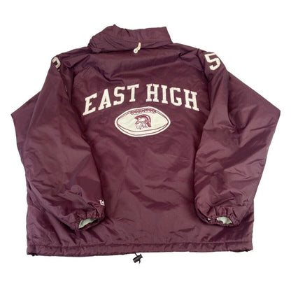 VTG USA EAST HIGH AMERICAN FOOTBALL VARSITY NYLON WINDBREAKER JACKET 54” 3XL