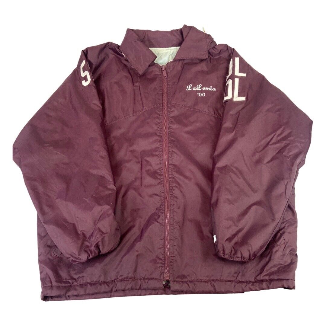 VTG USA EAST HIGH AMERICAN FOOTBALL VARSITY NYLON WINDBREAKER JACKET 54” 3XL