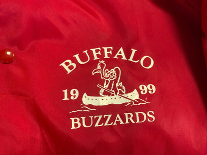 VTG USA BUFFALO BUZZARDS 99 CANOE VARSITY NYLON WINDBREAKER COACH JACKET 48” 2XL