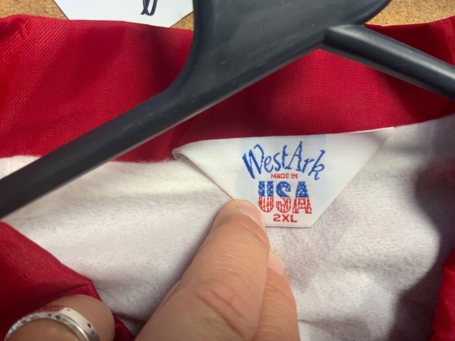 VTG USA BUFFALO BUZZARDS 99 CANOE VARSITY NYLON WINDBREAKER COACH JACKET 48” 2XL