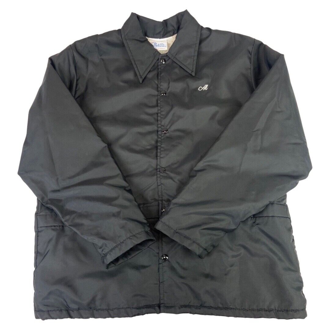 VTG USA TRI VILLAGE NY MEMORIAL COLOR GUARD SHERPA LINED NYLON JACKET 48” 2XL