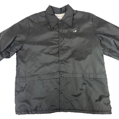 VTG USA TRI VILLAGE NY MEMORIAL COLOR GUARD SHERPA LINED NYLON JACKET 48” 2XL