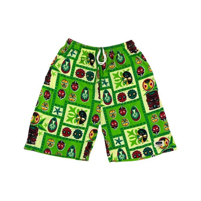 Vintage 1990s Multi-Coloured JJ New Sport Club Swimwear Beach Boardshorts Large