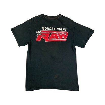 Vintage 2000s Black Monday Night Raw Double-Sided Graphic T-Shirt Medium
