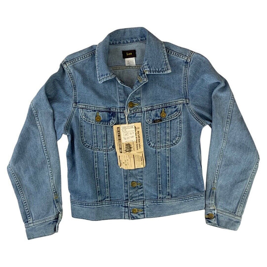 NEW WITH TAGS 60s LEE RIDER JAPANESE DENIM TRUCKER JACKET MOD XS 34”
