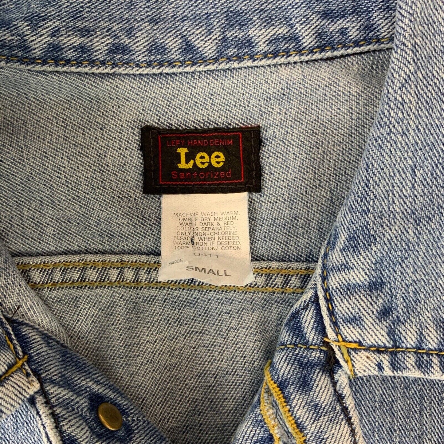 NEW WITH TAGS 60s LEE RIDER JAPANESE DENIM TRUCKER JACKET MOD XS 34”