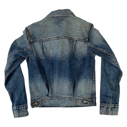 LADIES LEVIS TYPE 2  DENIM JACKET PLEAT BLOUSON 40s 50s STYLE ROCKABILLY S 36”