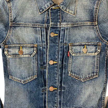 LADIES LEVIS TYPE 2  DENIM JACKET PLEAT BLOUSON 40s 50s STYLE ROCKABILLY S 36”