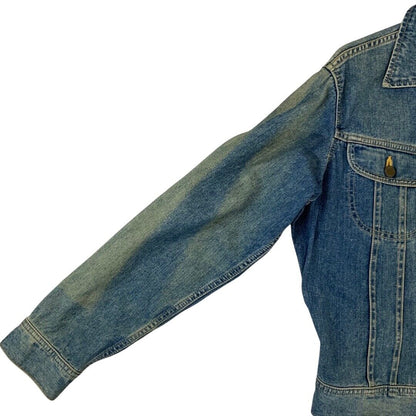 VTG V RARE LEE RIDERS EDWIN JAPAN COLAB DENIM TRUCKER JACKET SANFORIZED M 40”