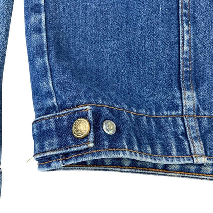 VTG 70s USA SADDLE KING WESTERN BY KEY IMPERIAL DENIM TRUCKER RODEO JACKET 42” L