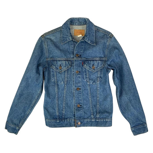 VTG 1970s USA MADE LEVIS 70505 0217 TYPE 3 TRUCKER DENIM JACKET VGC XS 34”