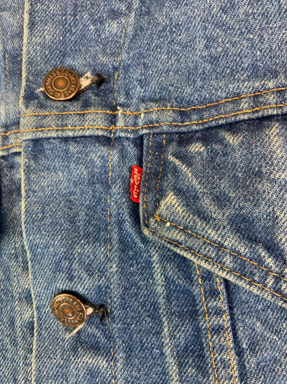 VTG 1970s USA MADE LEVIS 70505 0217 TYPE 3 TRUCKER DENIM JACKET VGC XS 34”