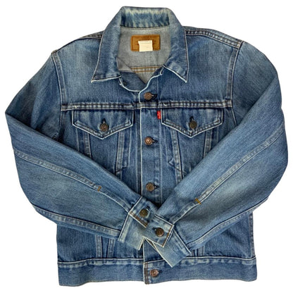 LADIES VTG 70s LEVIS 70704 0914 RED TAB USA MADE TYPE 3 DENIM JACKET 34” 10