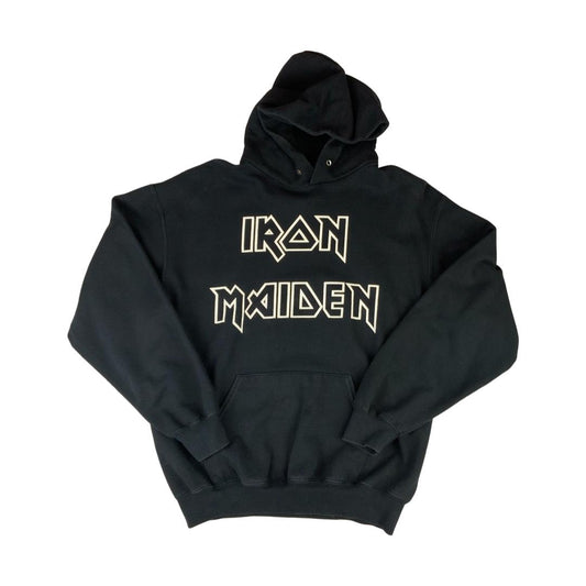 2010s Black Iron Maiden The Final Frontier Double Sided Graphic Hoodie Med/Lrg