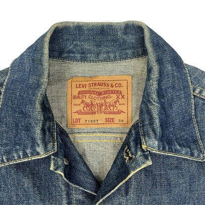 VTG JAPANESE LEVIS BIG E TYPE 3 TRUCKER DENIM JACKET ROCKABILLY MOD 60s LVC 36”S