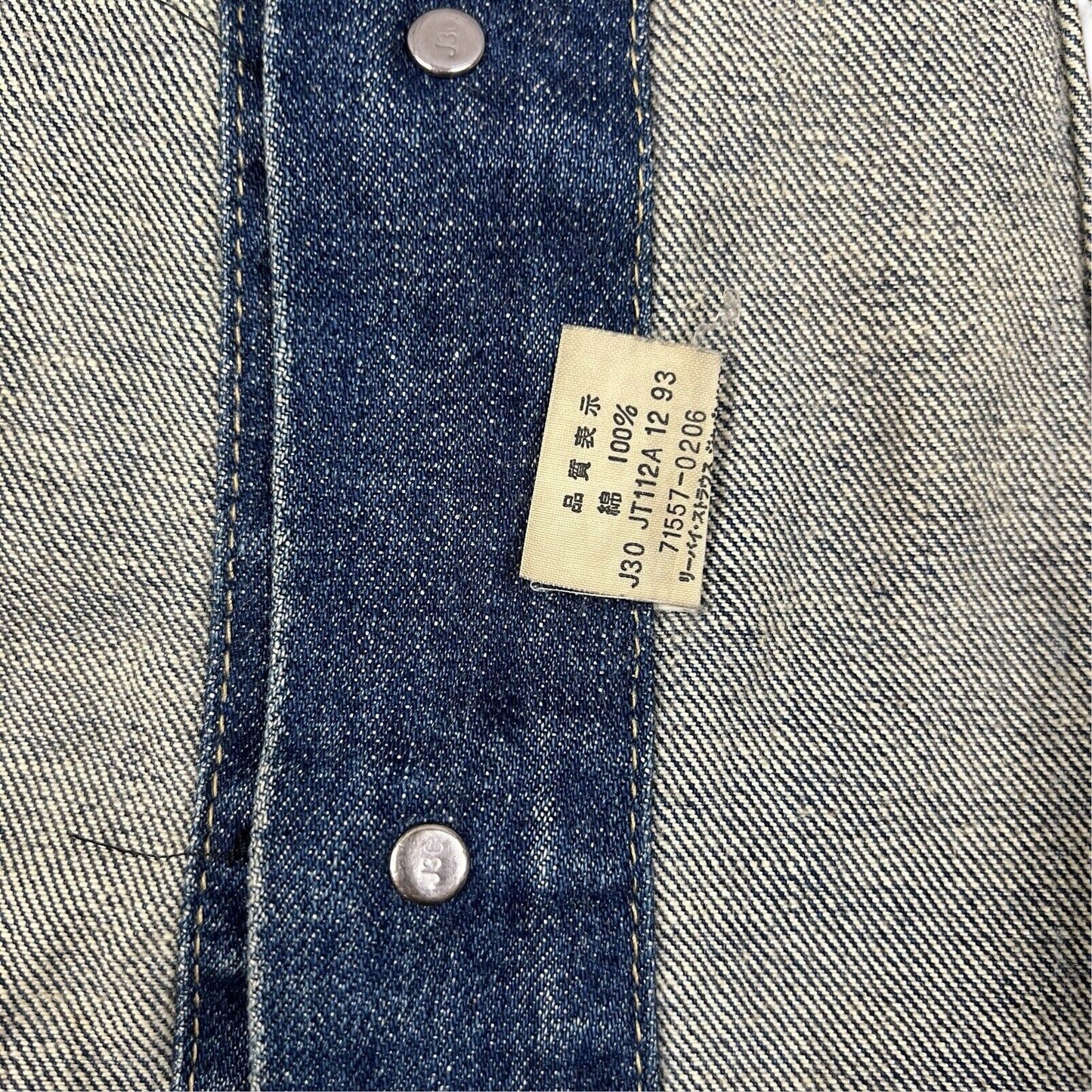 VTG JAPANESE LEVIS BIG E TYPE 3 TRUCKER DENIM JACKET ROCKABILLY MOD 60s LVC 36”S