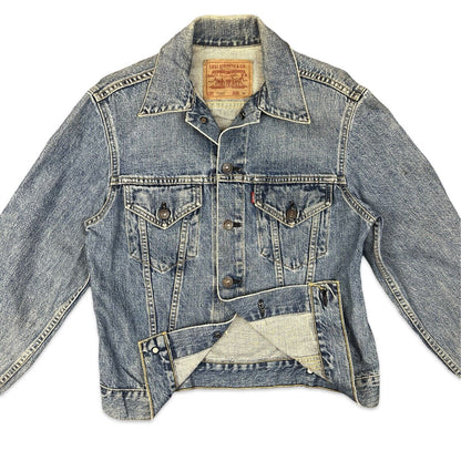 VTG 90s JAPANESE BIG E LEVIS TYPE 3 TRUCKER DENIM JACKET 1960s LVC MOD SKIN 36 S