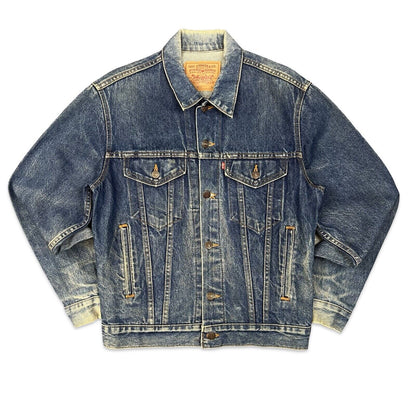 VTG 1980s USA LEVIS RED TAB TYPE 3 TRUCKER DENIM JACKET  527 STAMP 38 S