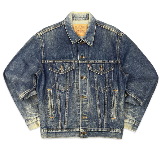 VTG 1980s USA LEVIS RED TAB TYPE 3 TRUCKER DENIM JACKET  527 STAMP 38 S