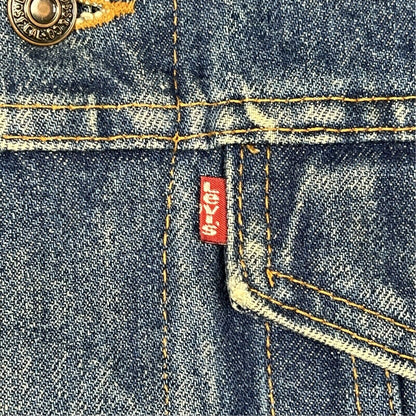 VTG 1980s USA LEVIS RED TAB TYPE 3 TRUCKER DENIM JACKET  527 STAMP 38 S