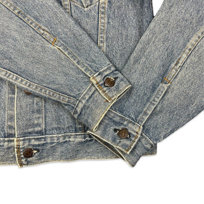 VTG 1970s USA MADE LEVIS RED TAB TYPE 3 TRUCKER DENIM JACKET  527 STAMP 37 S