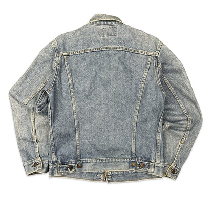 VTG 1970s USA MADE LEVIS RED TAB TYPE 3 TRUCKER DENIM JACKET  527 STAMP 37 S