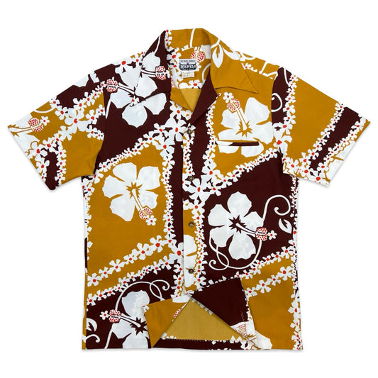 VTG 1960s NAPILI COLLECTABLE HAWAIIAN ALOHA SHIRT TIKI ROCKABILLY M 40