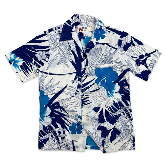 VTG 1960s - 70s HOLO HOLO HAWAIIAN ALOHA SHIRT TIKI ROCKABILLY S 38”